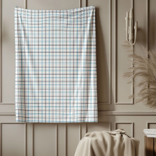 Marine en Blue Plaid Deken Classic Check Style