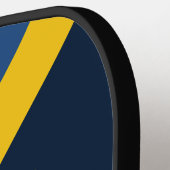 Marine en Goud Gepersonaliseerd Pickleball Paddle (Links Detail)