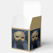 Marine en Gouden Masquerade Bruiloft Favor Box Bedankdoosjes (Geopend)