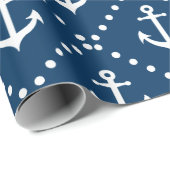 Marine en nautische boot ankers patroon cadeaupapier (Rol Hoek)