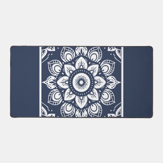 Marine en Witte Mandala Bureaumat (Voorkant)