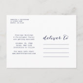 Marine Enregistrer le Faire-part photo du cadre de (Dos)