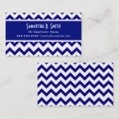 Marine et carte de visite blanc de motif de (Devant / Derrière)