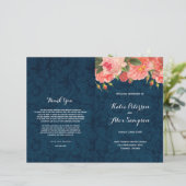 Marine et Coral Shabby Chic Floral programmes de m (Debout devant)