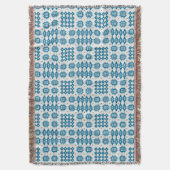 Marine et couverture grise de jet de motif de (devant Vertical)