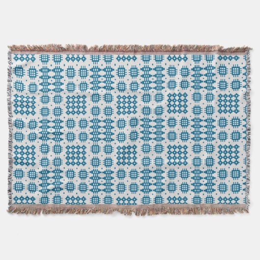 Marine et couverture grise de jet de motif de (Devant)