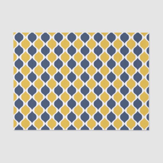 Marine et papier de soie de soie jaune (Recto)