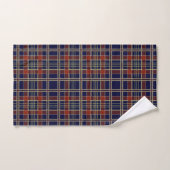 Marine et Plaid rouille (Serviette à main)