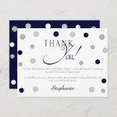 Marine et Silver Retraite Merci Cartes (Devant / Derrière)