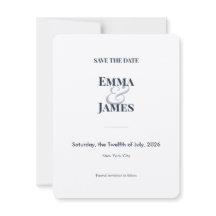 Marine et-teken save the date | Trouwkaart