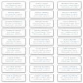 Marine | Étiquettes de adresse individuels (Devant)