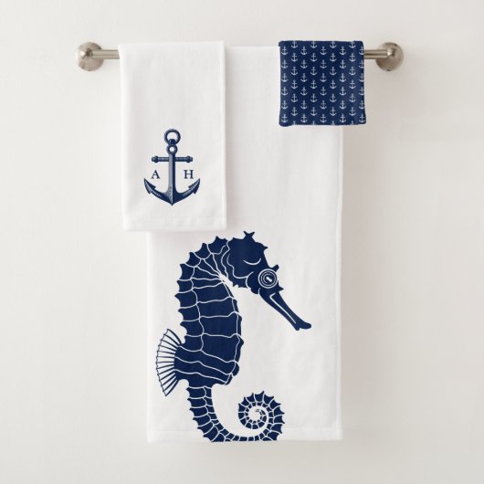 Marine faite sur commande de monogrammes d'Ancre (En situation)