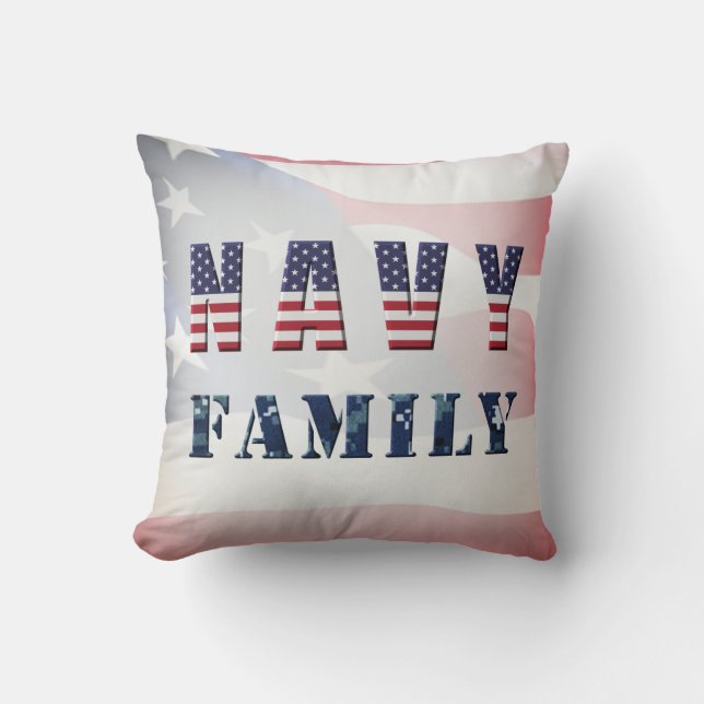 marine-familie kussen (Voorkant)