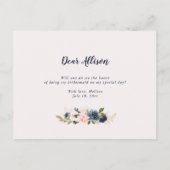 marine fleurom rose serez-vous ma carte de demoise (Dos)