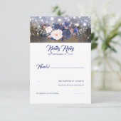 Marine Florals Mariage rustique RSVP (Debout devant)