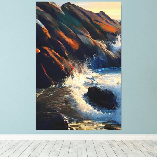 Marine Fury Canvas Afdruk (Insitu (Houten vloer))