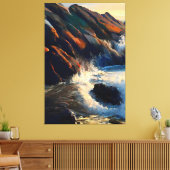 Marine Fury Canvas Afdruk (Insitu (Woonkamer))