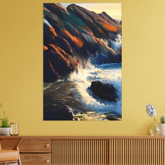 Marine Fury Canvas Afdruk (Insitu (Woonkamer))