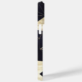 Marine géométrique moderne + Gold iPhone / coque i (Verso / Droite)