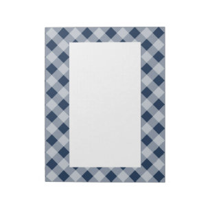 Marine Gingham Notitieblok