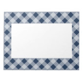 Marine Gingham Notitieblok (Voorkant)