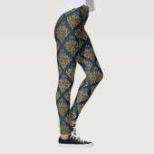 MARINE GOLD Motif leggings actif vêtements (Droite)