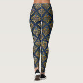 MARINE GOLD Motif leggings actif vêtements (Dos)