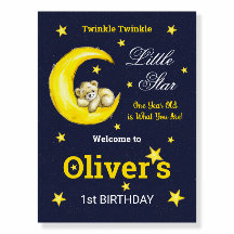 Marine Gold Twinkle Little Star 1er anniversaire B