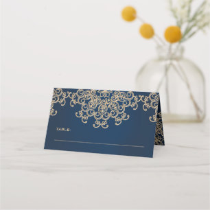 Marine Goud Indiase stijl Tent Place Card