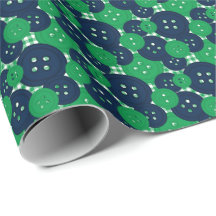 Marine & Groene Knopen Gingham - Ambacht & Naaikam