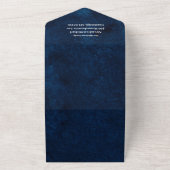 Marine Jaaroverzicht Multi-foto Collage Kerstmis All In One Uitnodiging (Buitenkant)