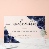 Marine Joyeuse Jamais après le signe acrylique Mar (Mariage)