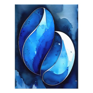 Marine kobaltbogen foto afdruk