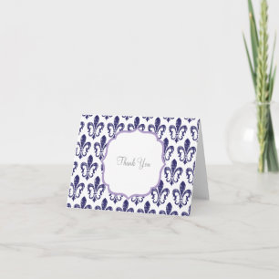 Marine/Lavendel Bedankkaart