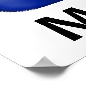 Marine Le Pen 2017 Franse vlag poster (Hoek)