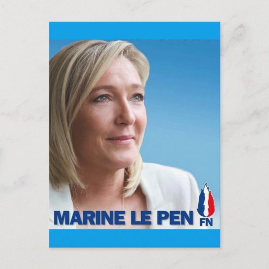 Marine Le Pen Briefkaart (Voorkant)