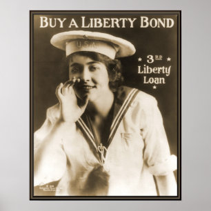  marine Liberty Bond WW1 Poster