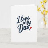 Marine Liefde Papa Script Kaart (Gele Bloem)