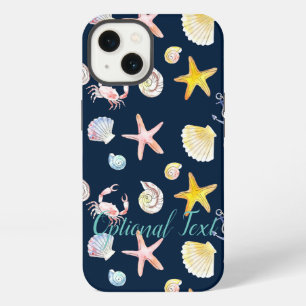 Marine Life & Anchors (Donker) Case-Mate iPhone Ho 13 Hoesje