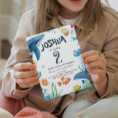 Marine Life Fish and Corals Kinderverjaardagsfeest Kaart