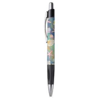 Marine Life Ocean Breeze Blue Coral Pen