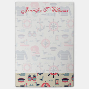 Marine Life Patroon   Jouw namen toevoegen Post-it® Notes