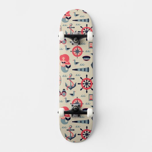 Marine Life Patroon Skateboard (Voorkant)