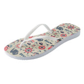 Marine Life Patroon Teenslippers (Schuin)