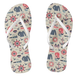 Marine Life Patroon Teenslippers