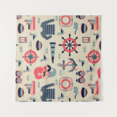 Marine Life Patroon Wandkleed (Voorkant)