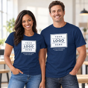 Marine Logo Bedrijfsnaam Personeel T-shirt