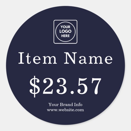 Marine Logo | Moderne Aangepaste Geprijsde Label (Voorkant)