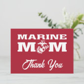 Marine mama bedankkaart (Staand voorkant)