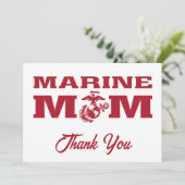 Marine mama bedankkaart (Staand voorkant)